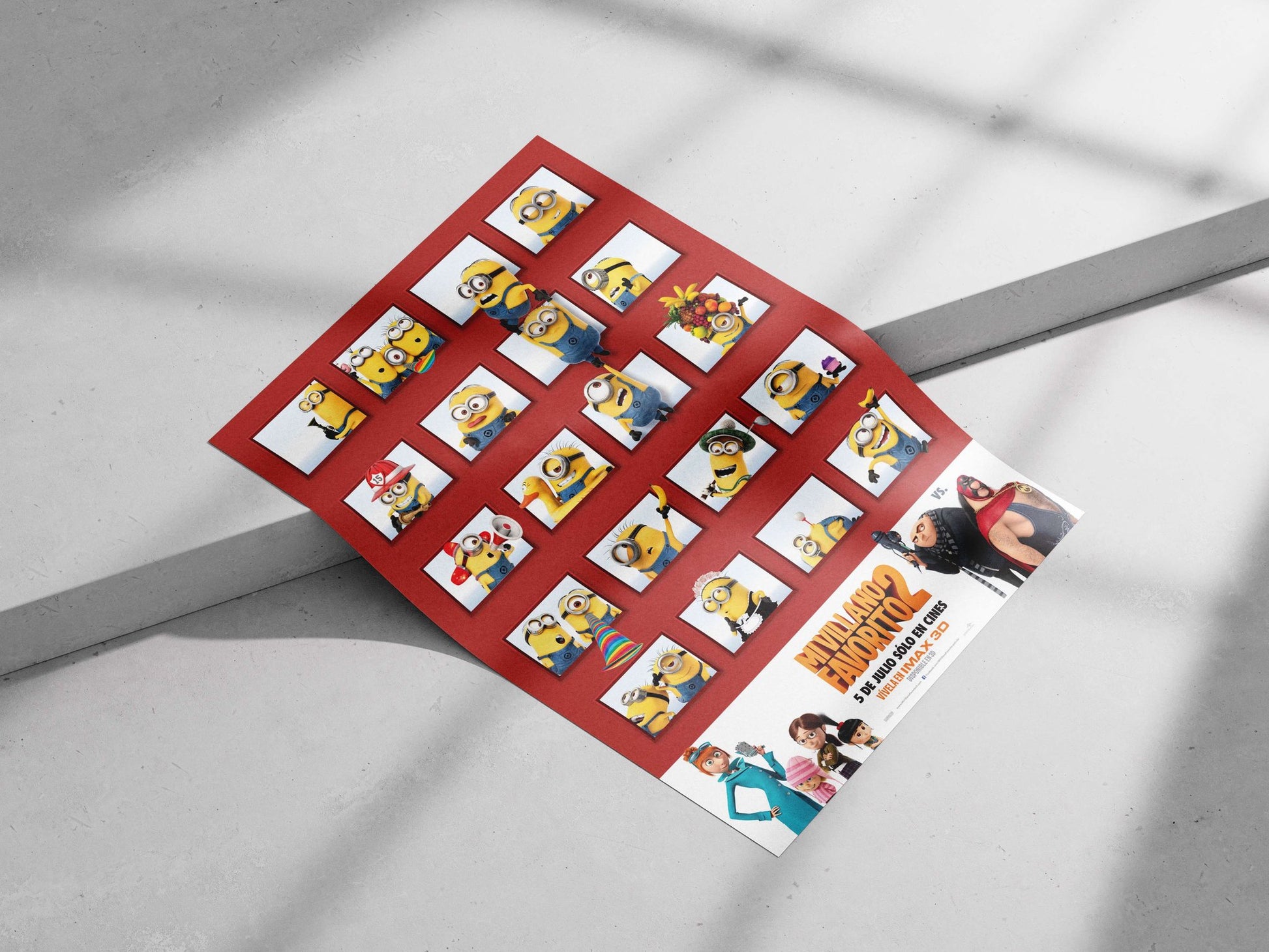 Minions from the "Despicable Me 2" franchise (as evidenced by "MI VILLANO FAVORITO 2" text