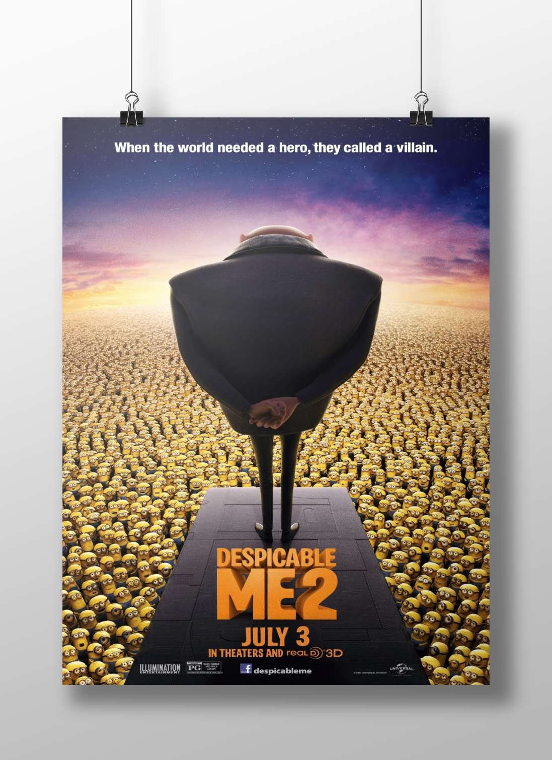 Despicable Me 2 franchise Gru - Genius Villain Poster