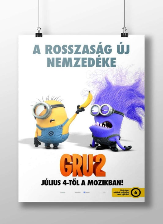 GRU2 (the movie from the Minions franchise) Gru2 - Minion Teamwork Poster