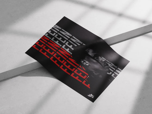Travis Scott FE!N Poster | Minimalist Hip-Hop Wall Art for Rap Fans