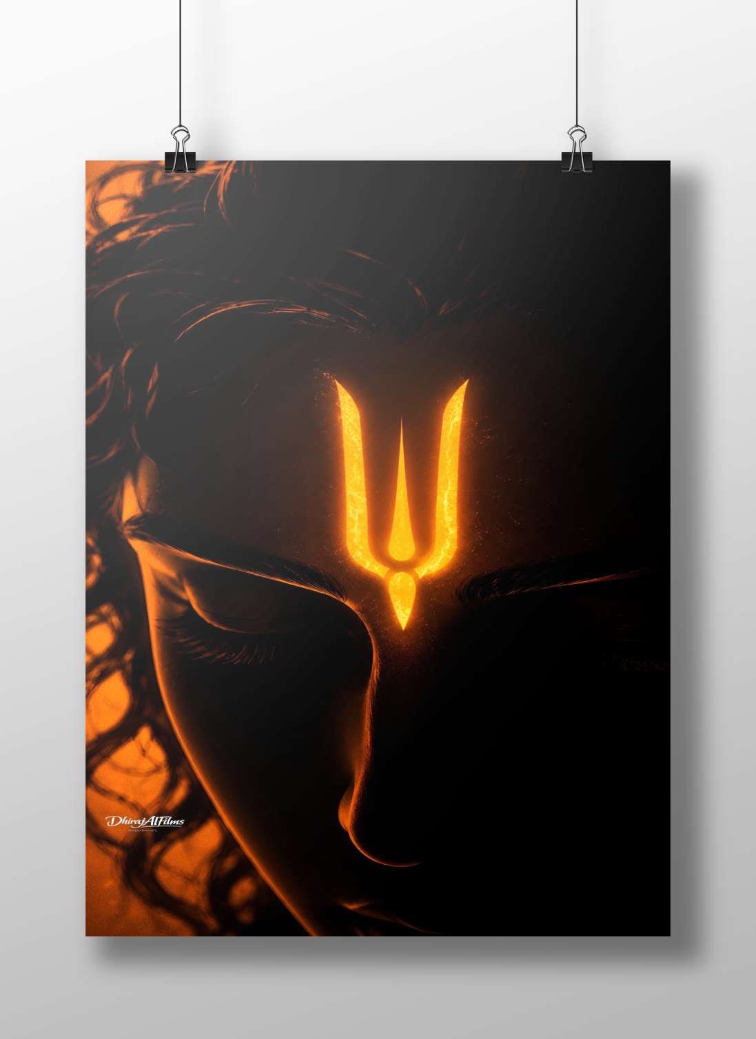 Lord Shiva (Hindu deity) Main Subject: Lord Shiva (Hindu deity) Matte BoizzBoard rigid print — Sanatan wall art India |
