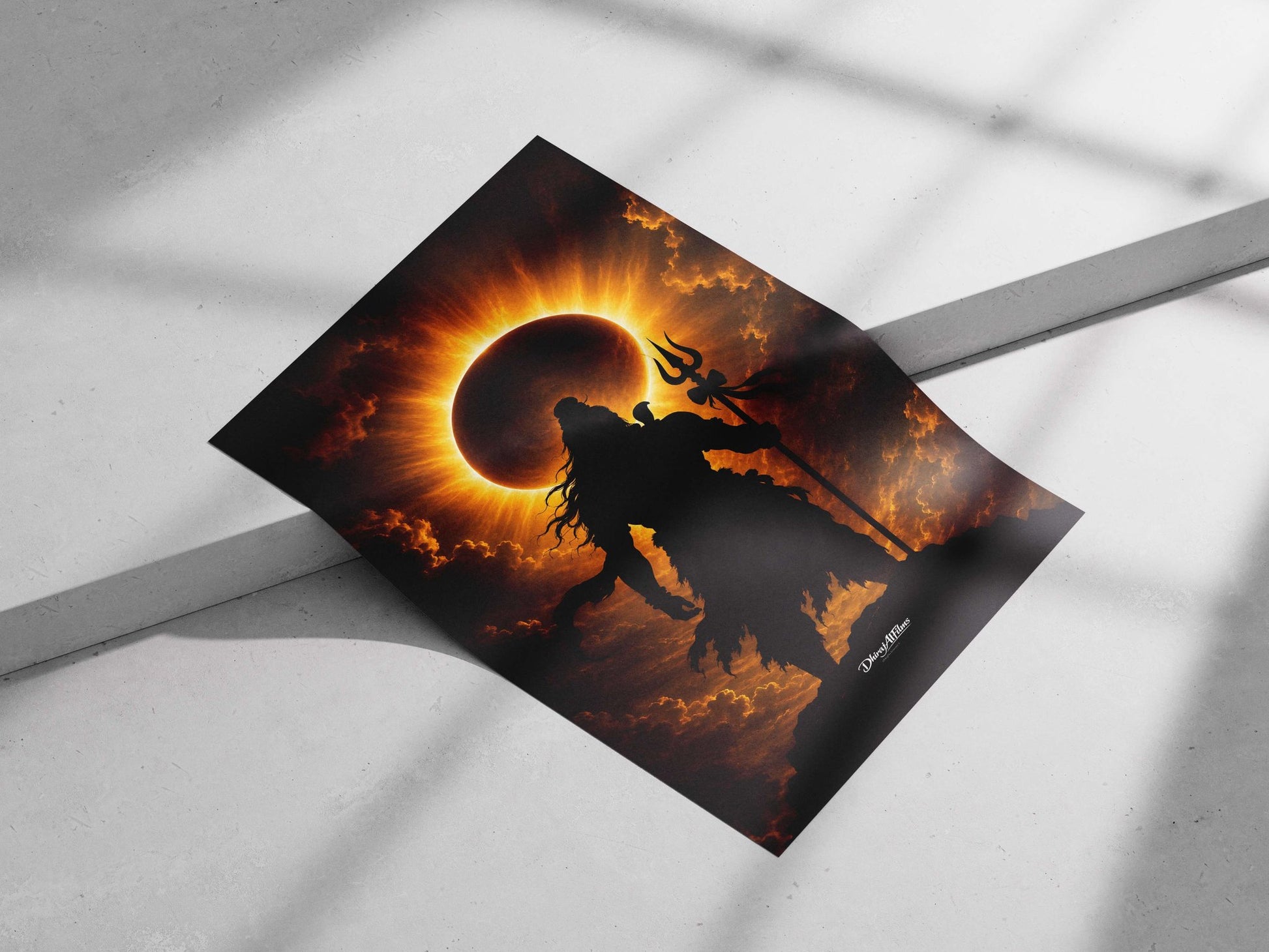 Lord Shiva (Hindu deity) Main Subject: Lord Shiva (Hindu deity) Matte poster print — Sanatan wall art India | PosterBoizz