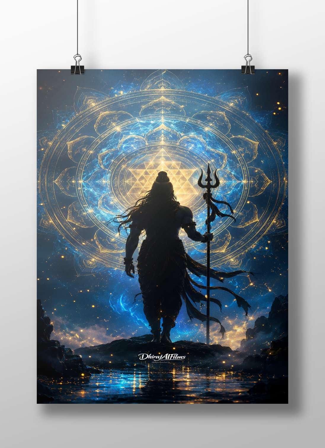 Lord Shiva Main Subject: Lord Shiva Matte BoizzBoard rigid print — Sanatan wall art India | PosterBoizz