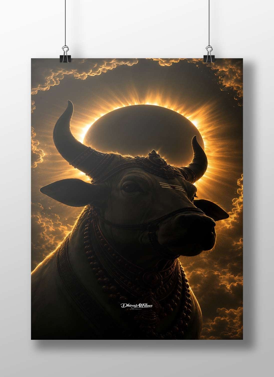 Nandi (the sacred bull deity associated with Lord Shiva in Hindu mythology) Main Subject: Nandi (the sacred bull deity