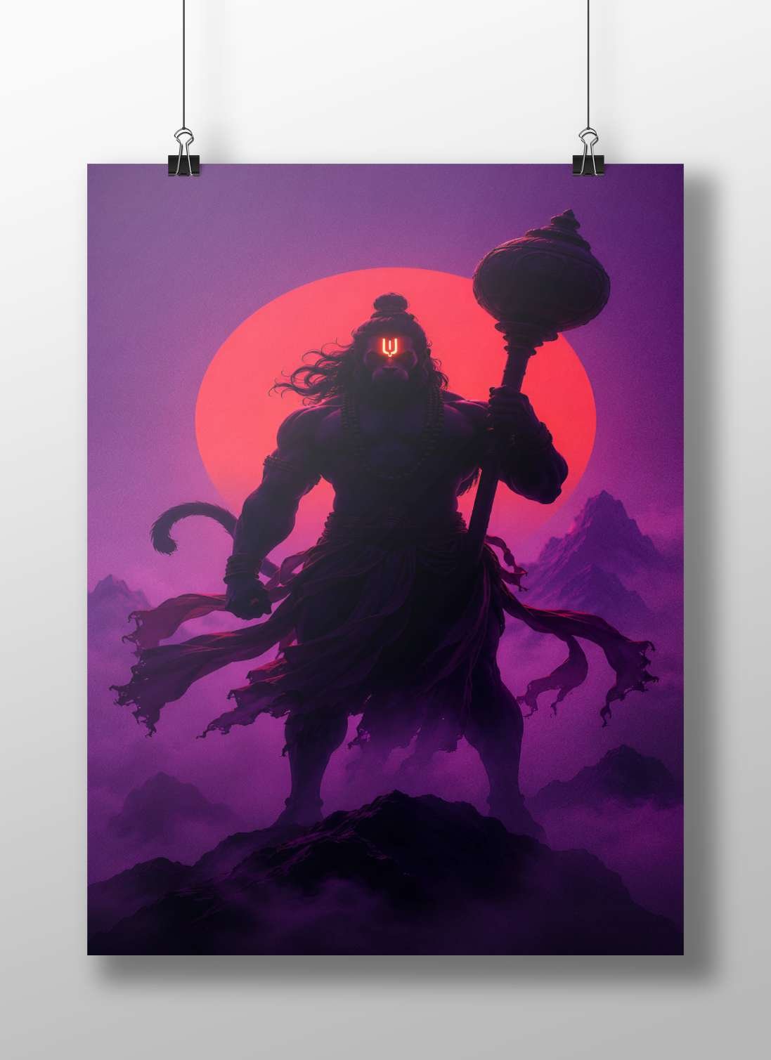 Lord Shiva (Hindu deity) Main Subject: Lord Shiva (Hindu deity) Matte BoizzBoard rigid print — Sanatan wall art India |