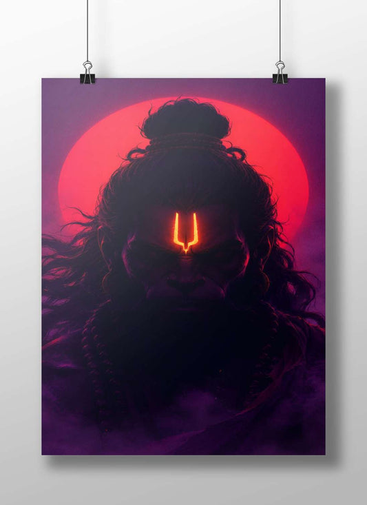Lord Shiva Main Subject: Lord Shiva Matte BoizzBoard rigid print — Sanatan wall art India | PosterBoizz
