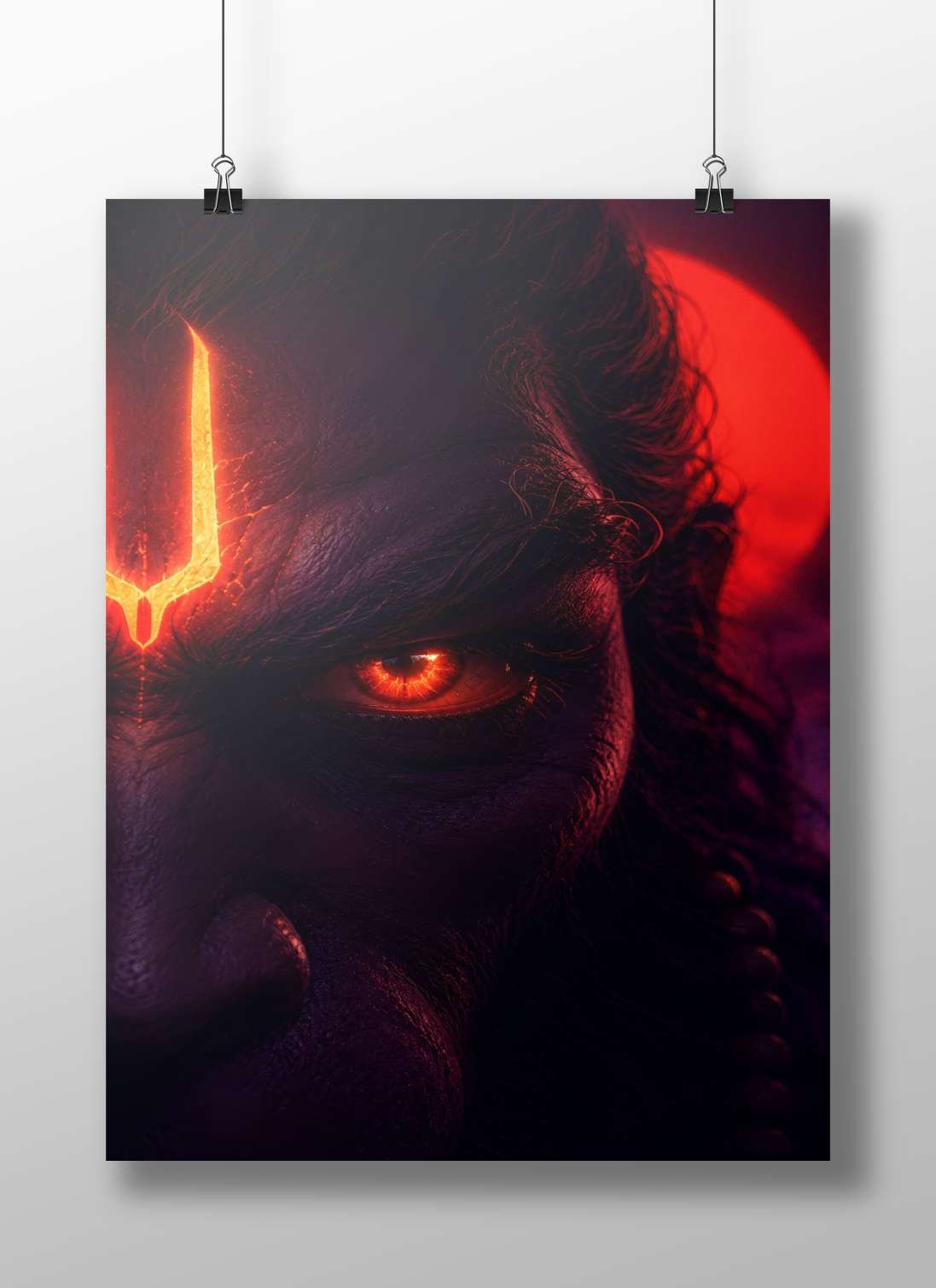 Lord Shiva Main Subject: Lord Shiva Matte BoizzBoard rigid print — Sanatan wall art India | PosterBoizz
