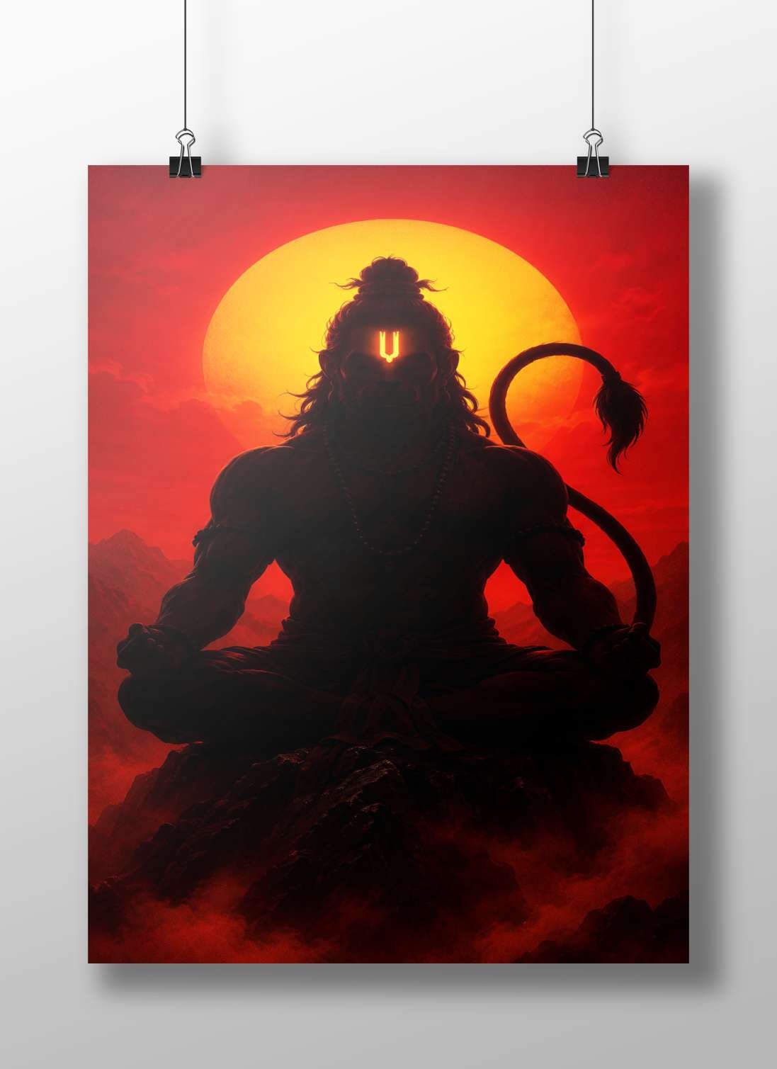 Lord Shiva (Hindu deity) Main Subject: Lord Shiva (Hindu deity) Matte BoizzBoard rigid print — Sanatan wall art India |