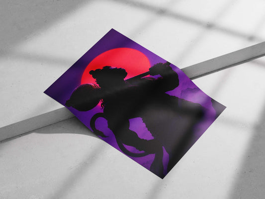 Hanuman Main Subject: Hanuman Matte poster print — Sanatan wall art India | PosterBoizz