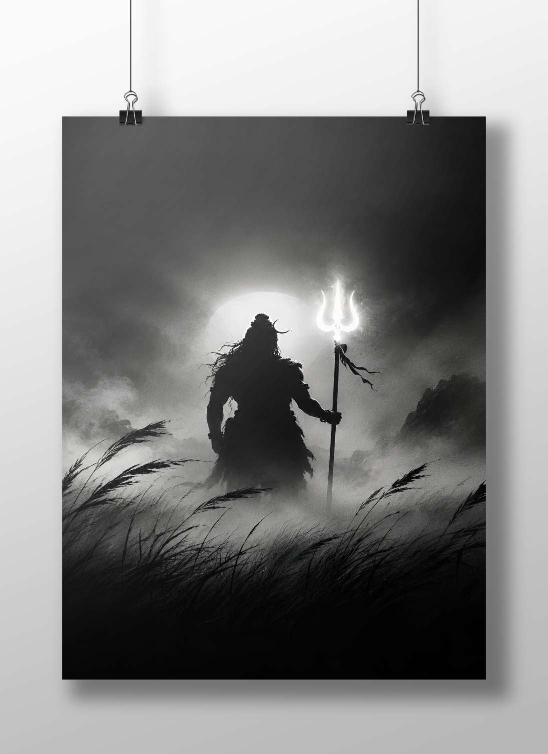Lord Shiva Main Subject: Lord Shiva Matte BoizzBoard rigid print — Sanatan wall art India | PosterBoizz
