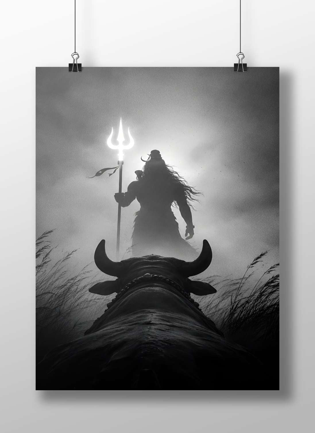 Lord Shiva (Hindu deity) Main Subject: Lord Shiva (Hindu deity) Matte BoizzBoard rigid print — Sanatan wall art India |