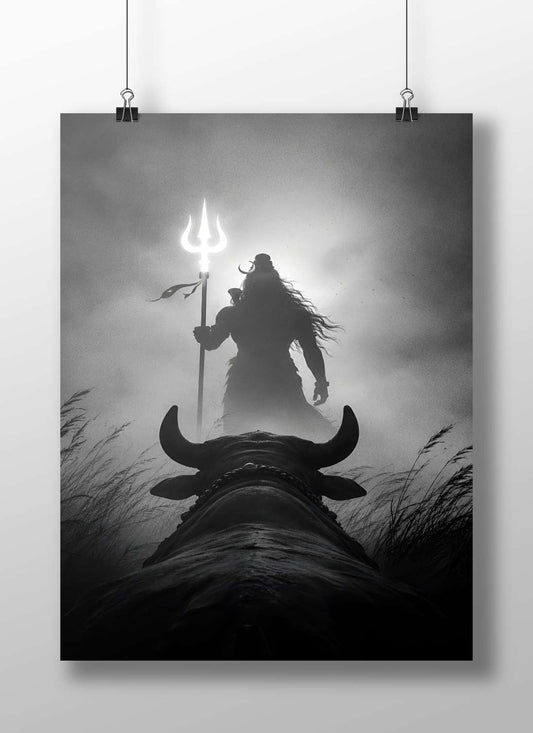 Lord Shiva (Hindu deity) Main Subject: Lord Shiva (Hindu deity) Matte BoizzBoard rigid print — Sanatan wall art India |
