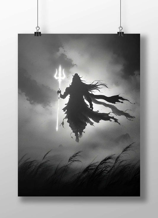 Lord Shiva (Hindu deity) Main Subject: Lord Shiva (Hindu deity) Matte BoizzBoard rigid print — Sanatan wall art India |