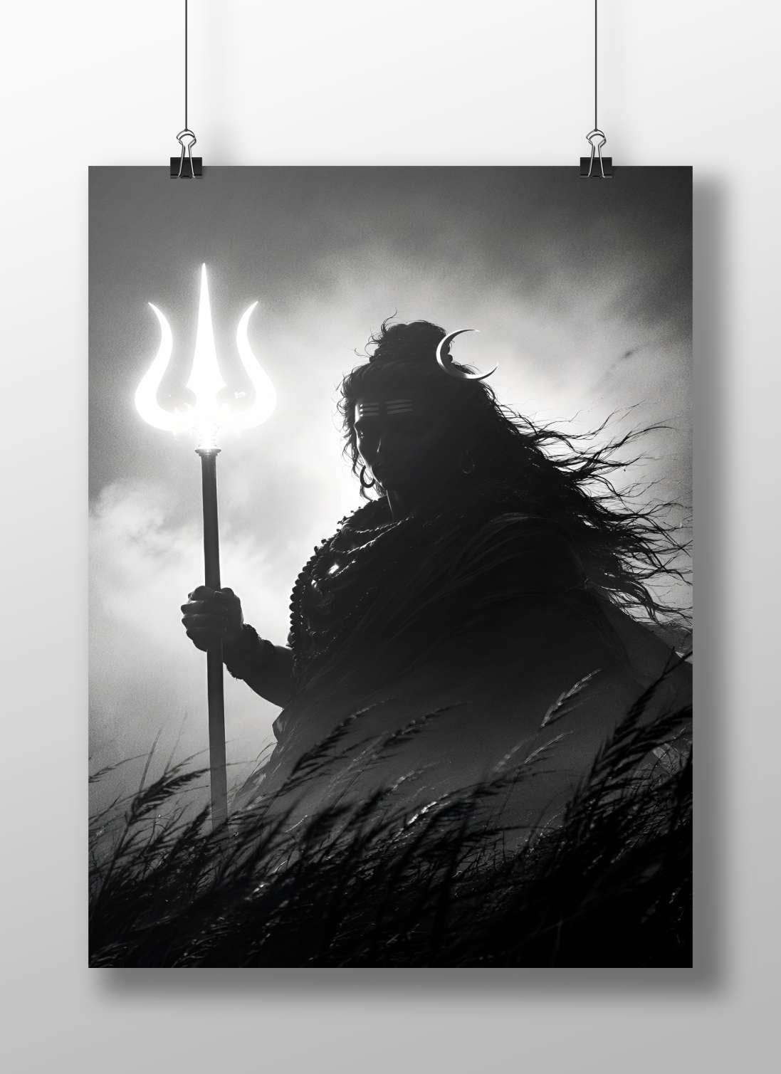 Lord Shiva Main Subject: Lord Shiva Matte BoizzBoard rigid print — Sanatan wall art India | PosterBoizz