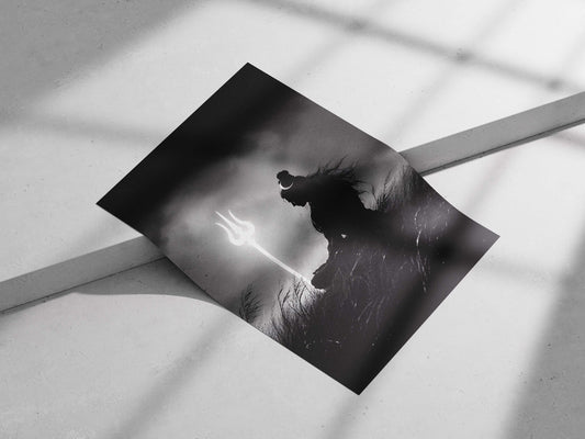 Lord Shiva (Hindu deity) Main Subject: Lord Shiva (Hindu deity) Matte poster print — Sanatan wall art India | PosterBoizz