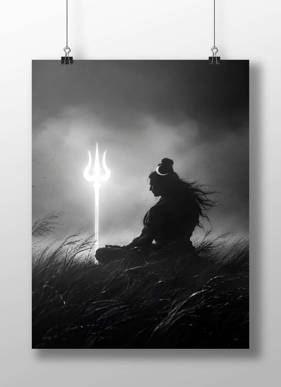Lord Shiva (Hindu deity) Main Subject: Lord Shiva (Hindu deity) Matte BoizzBoard rigid print — Sanatan wall art India |