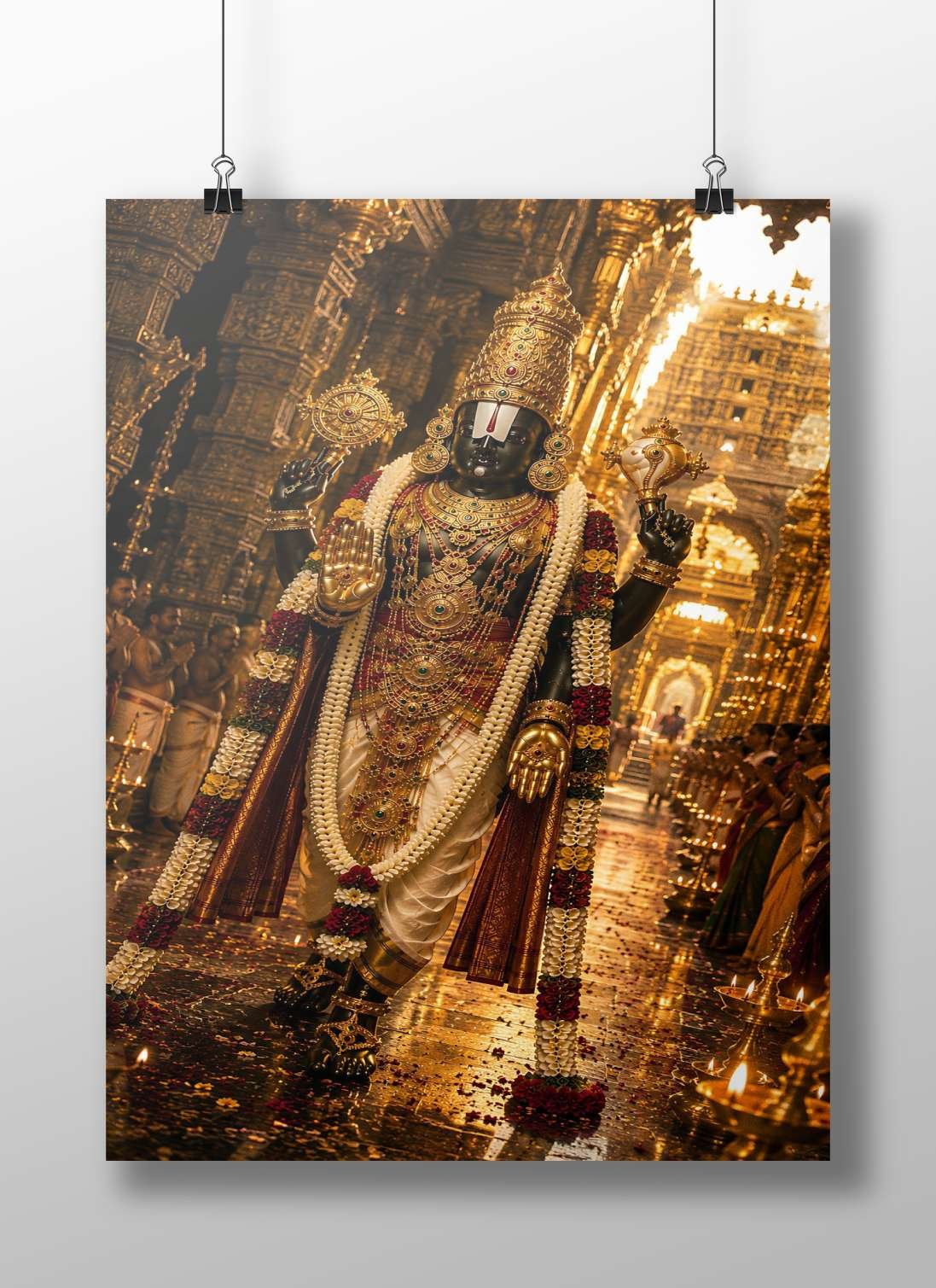 Lord Murugan Main Subject: Lord Murugan Matte BoizzBoard rigid print — Sanatan wall art India | PosterBoizz