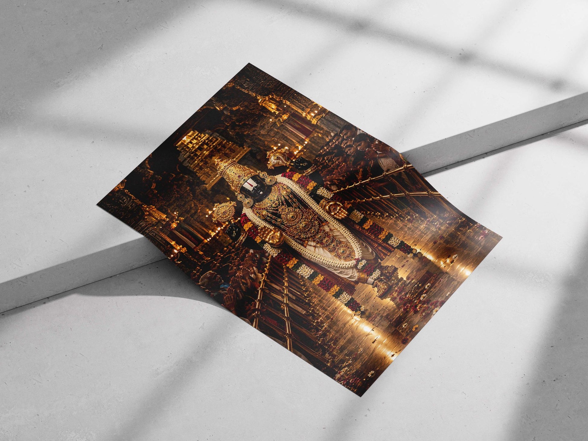 Lord Vishnu Main Subject: Lord Vishnu Matte poster print — Sanatan wall art India | PosterBoizz