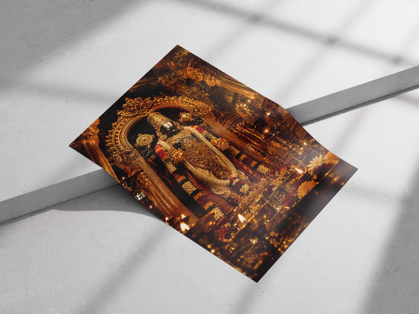 Lord Vishnu Main Subject: Lord Vishnu Matte poster print — Sanatan wall art India | PosterBoizz