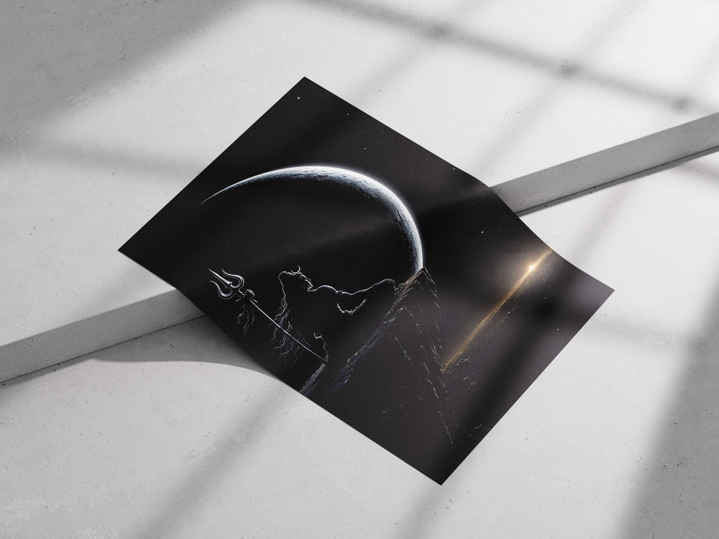 Lord Shiva (Hindu deity) Main Subject: Lord Shiva (Hindu deity) Matte poster print — Sanatan wall art India | PosterBoizz