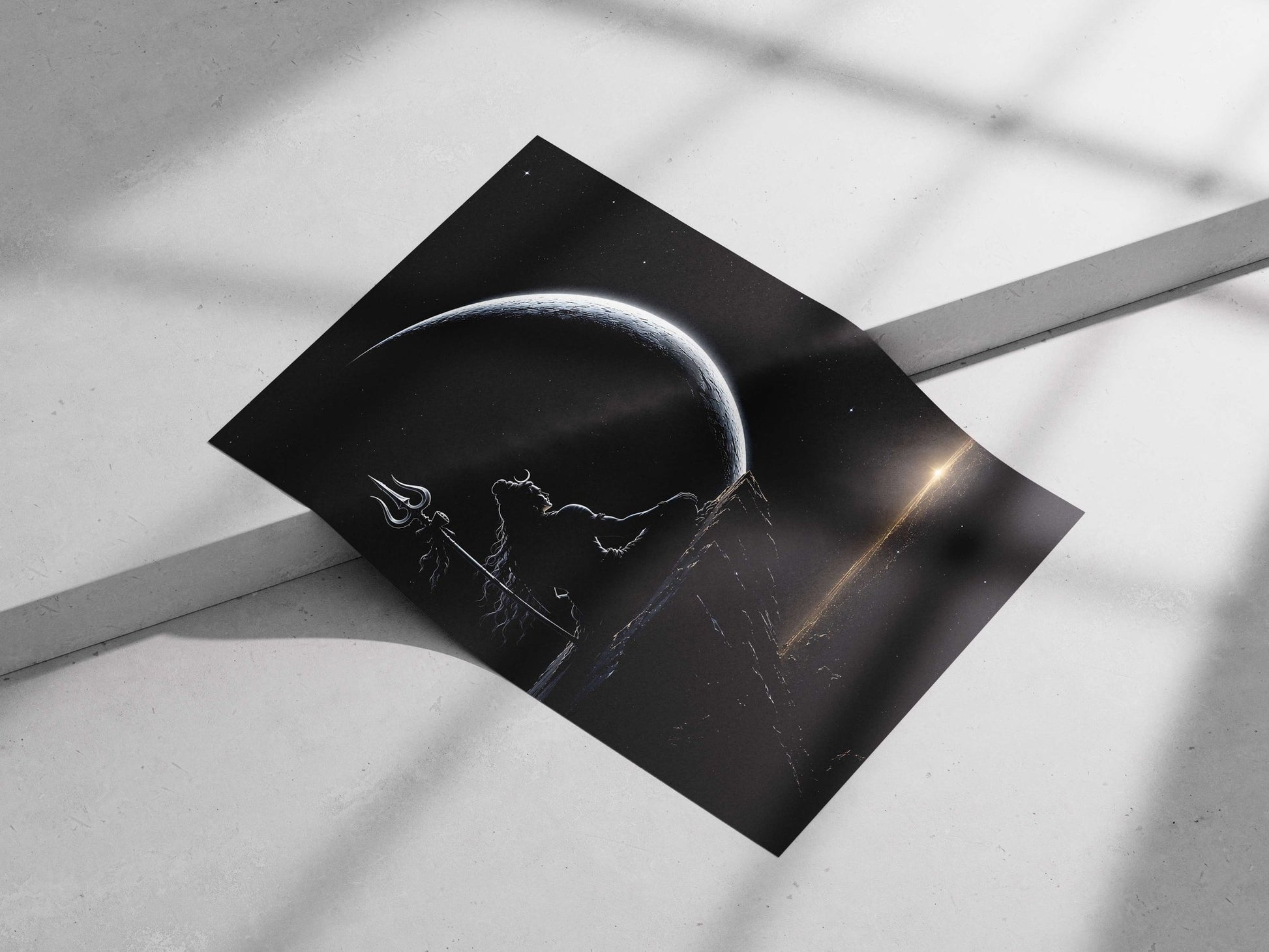 Lord Shiva (Hindu deity) Main Subject: Lord Shiva (Hindu deity) Matte poster print — Sanatan wall art India | PosterBoizz
