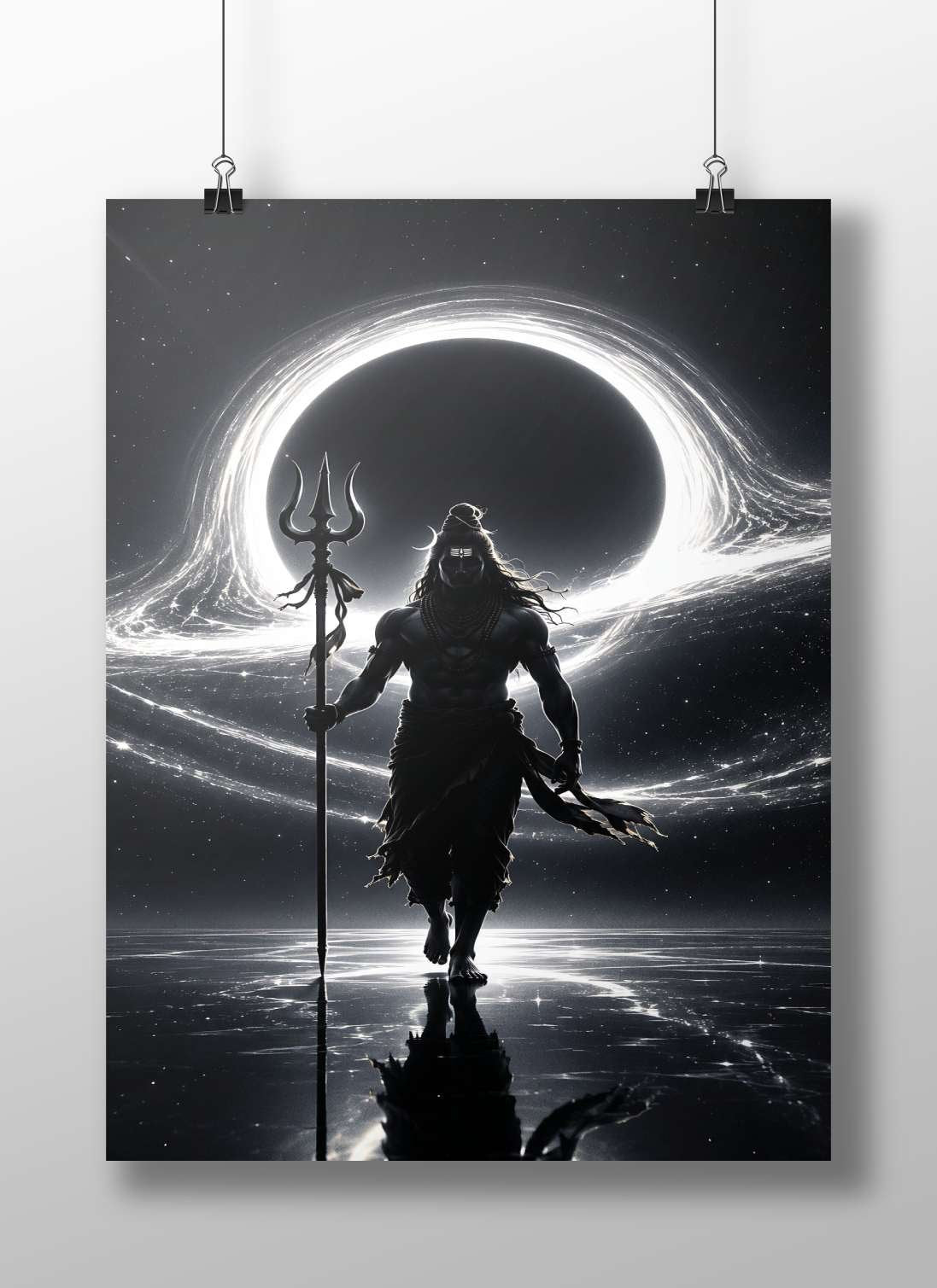 Lord Shiva (Hindu deity) Main Subject: Lord Shiva (Hindu deity) Matte BoizzBoard rigid print — Sanatan wall art India |