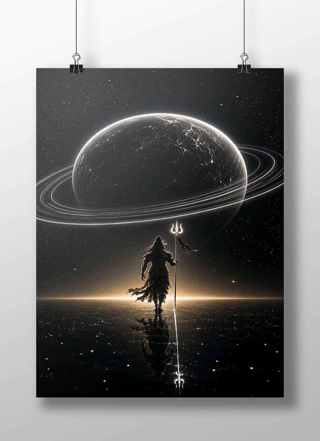 Shiva (Hindu deity) Main Subject: Shiva (Hindu deity) Matte BoizzBoard rigid print — Sanatan wall art India | PosterBoizz