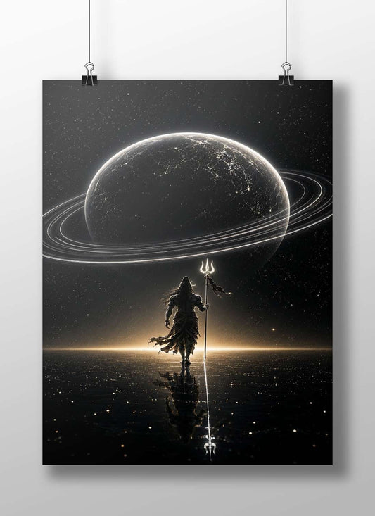 Shiva (Hindu deity) Main Subject: Shiva (Hindu deity) Matte BoizzBoard rigid print — Sanatan wall art India | PosterBoizz