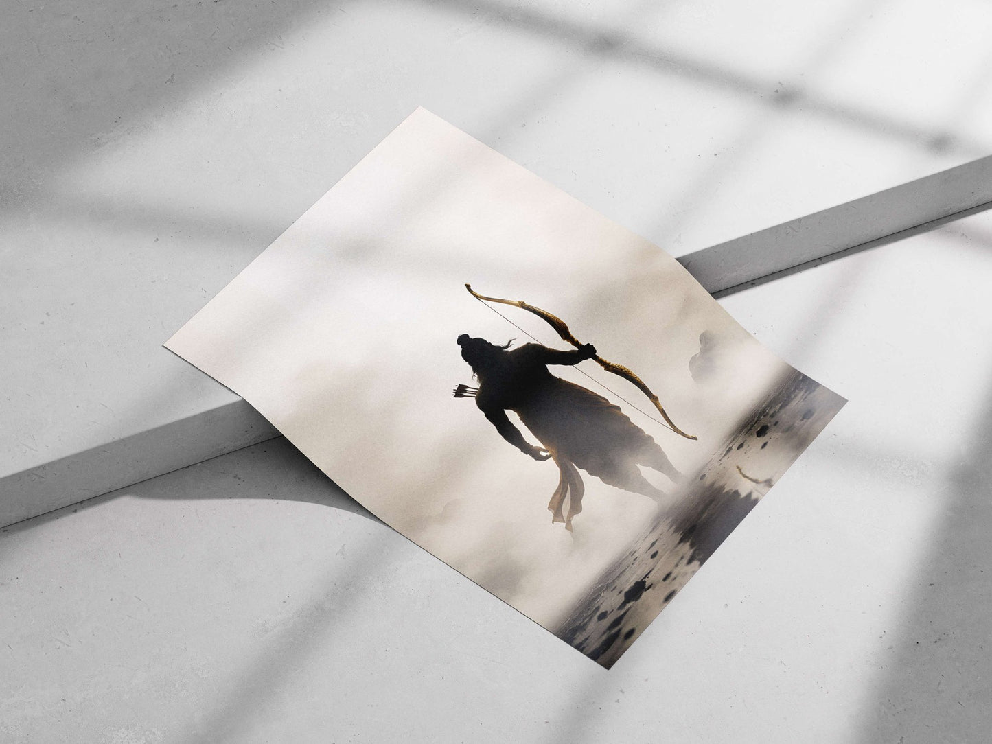 Lord Rama (Hindu deity) Main Subject: Lord Rama (Hindu deity) Matte poster print — Sanatan wall art India | PosterBoizz