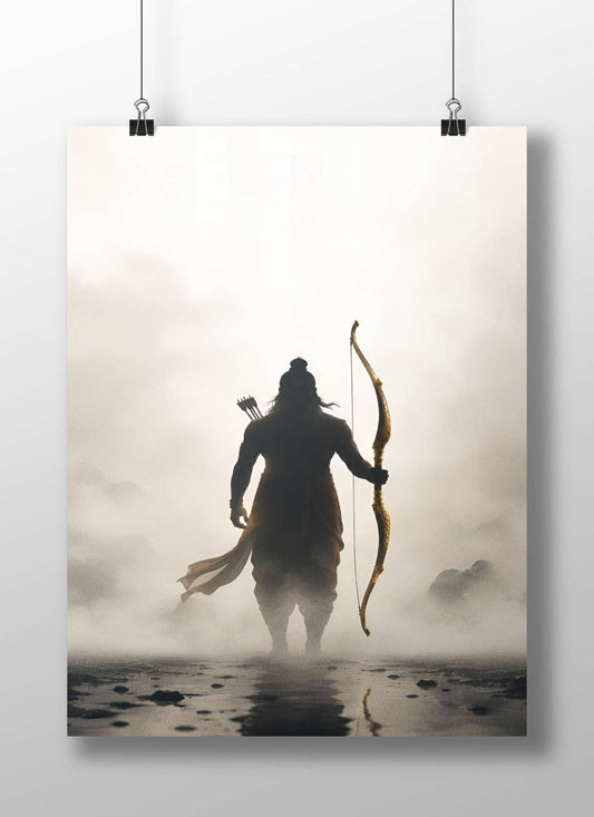 Lord Rama (Hindu deity) Main Subject: Lord Rama (Hindu deity) Matte BoizzBoard rigid print — Sanatan wall art India |