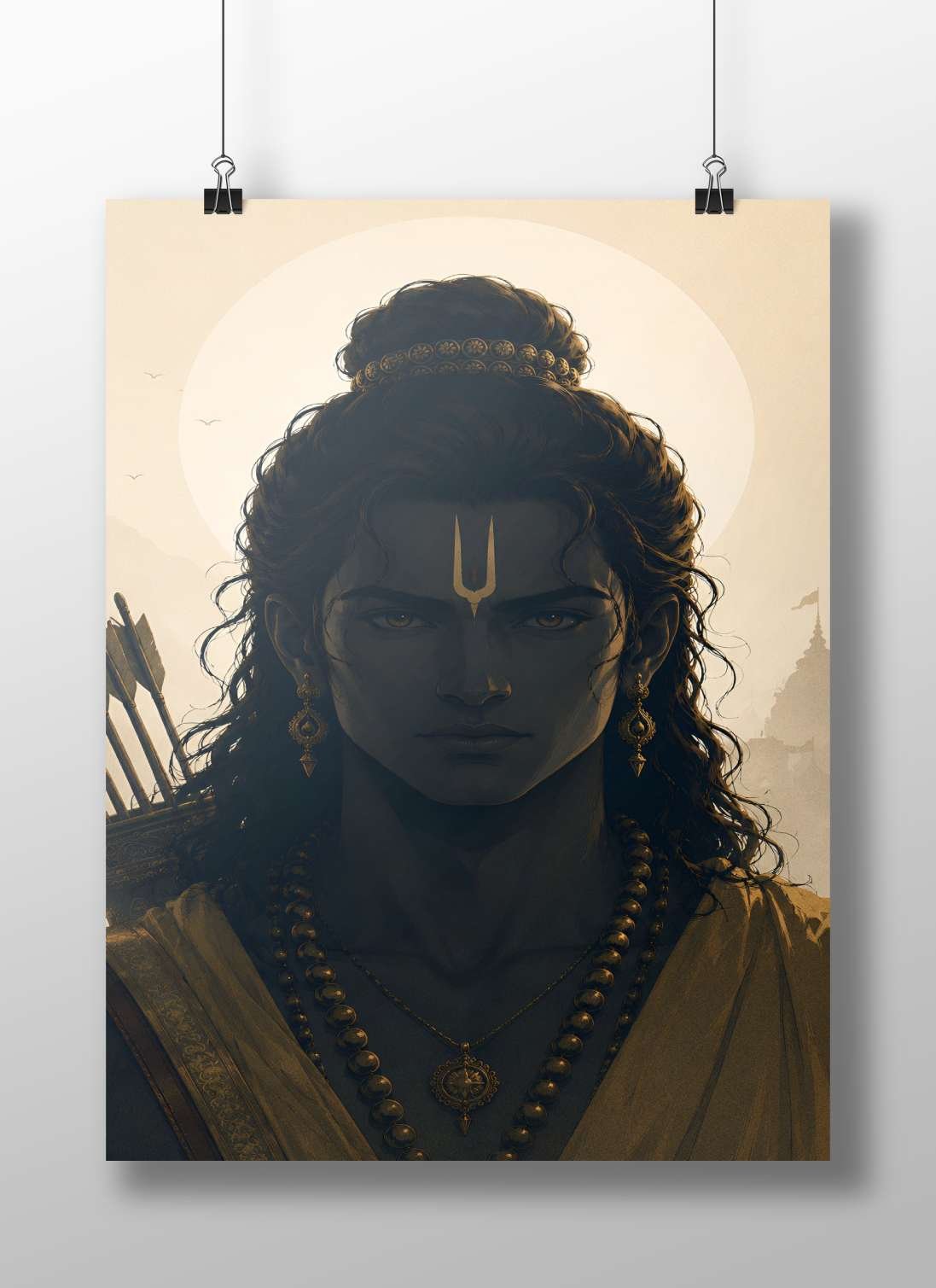 Lord Shiva Main Subject: Lord Shiva Matte BoizzBoard rigid print — Sanatan wall art India | PosterBoizz
