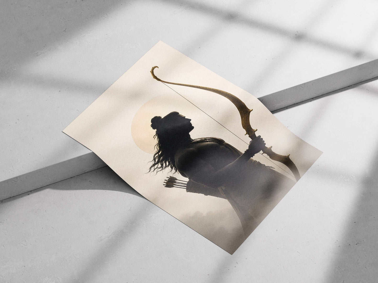 Lord Rama Main Subject: Lord Rama Matte poster print — Sanatan wall art India | PosterBoizz