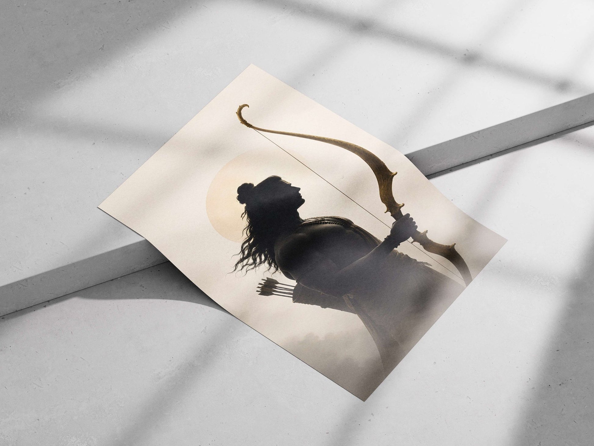 Lord Rama Main Subject: Lord Rama Matte poster print — Sanatan wall art India | PosterBoizz