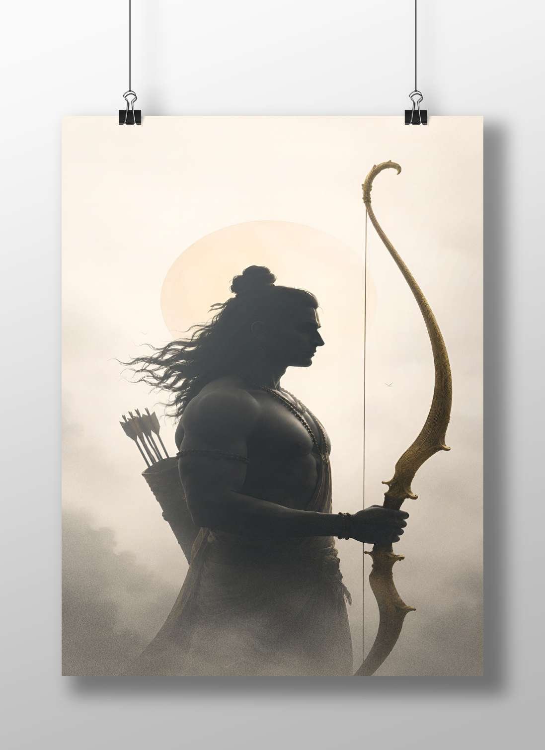 Lord Rama Main Subject: Lord Rama Matte BoizzBoard rigid print — Sanatan wall art India | PosterBoizz