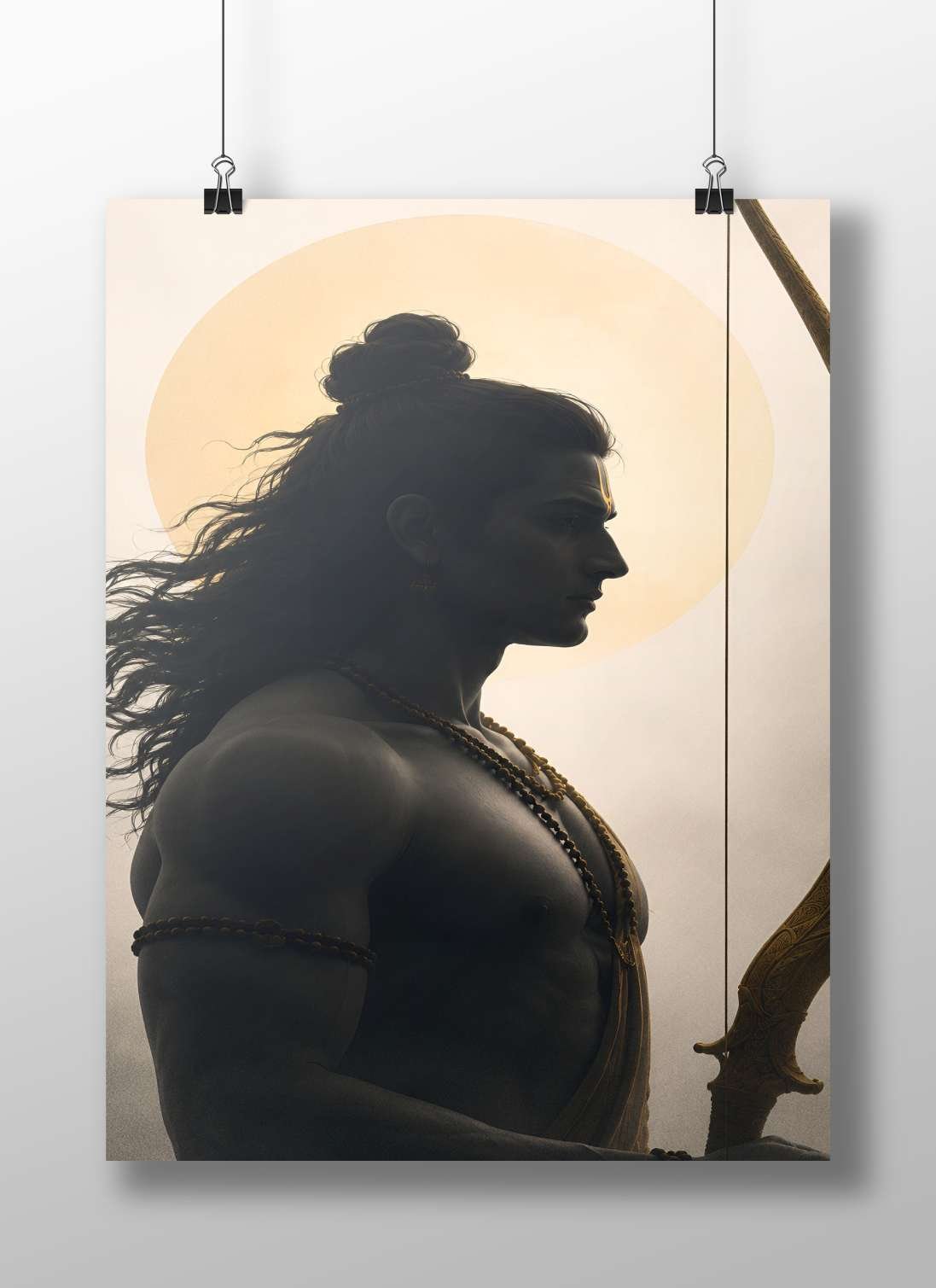 Lord Rama Main Subject: Lord Rama Matte BoizzBoard rigid print — Sanatan wall art India | PosterBoizz