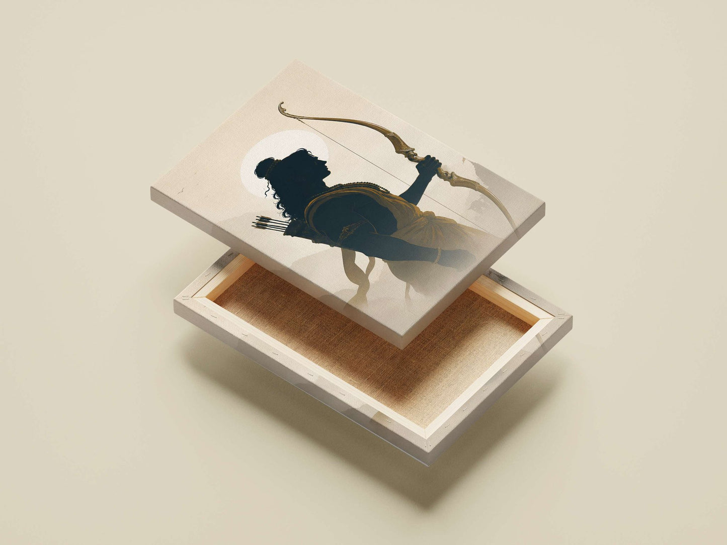 Lord Rama (Hindu deity) Main Subject: Lord Rama (Hindu deity) Canvas wall art — Sanatan wall art India | PosterBoizz