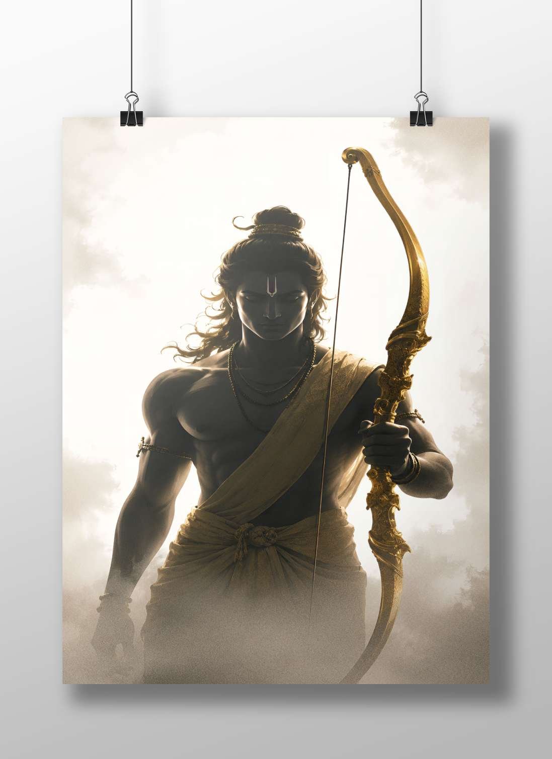 Lord Rama (a major deity in Hindu mythology) Main Subject: Lord Rama (a major deity in Hindu mythology) Matte BoizzBoard