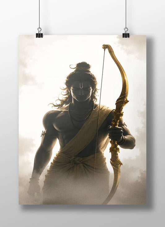 Lord Rama (a major deity in Hindu mythology) Main Subject: Lord Rama (a major deity in Hindu mythology) Matte BoizzBoard