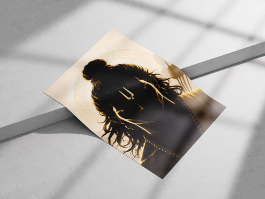 Lord Shiva Main Subject: Lord Shiva Matte poster print — Sanatan wall art India | PosterBoizz