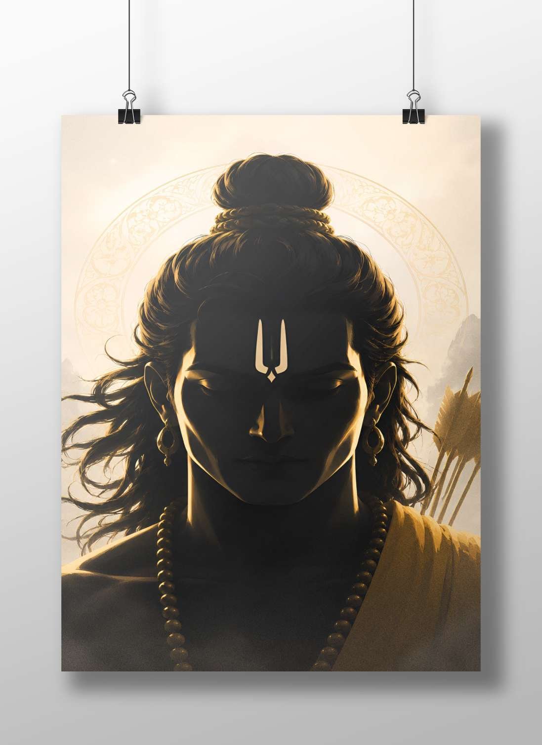 Lord Shiva Main Subject: Lord Shiva Matte BoizzBoard rigid print — Sanatan wall art India | PosterBoizz