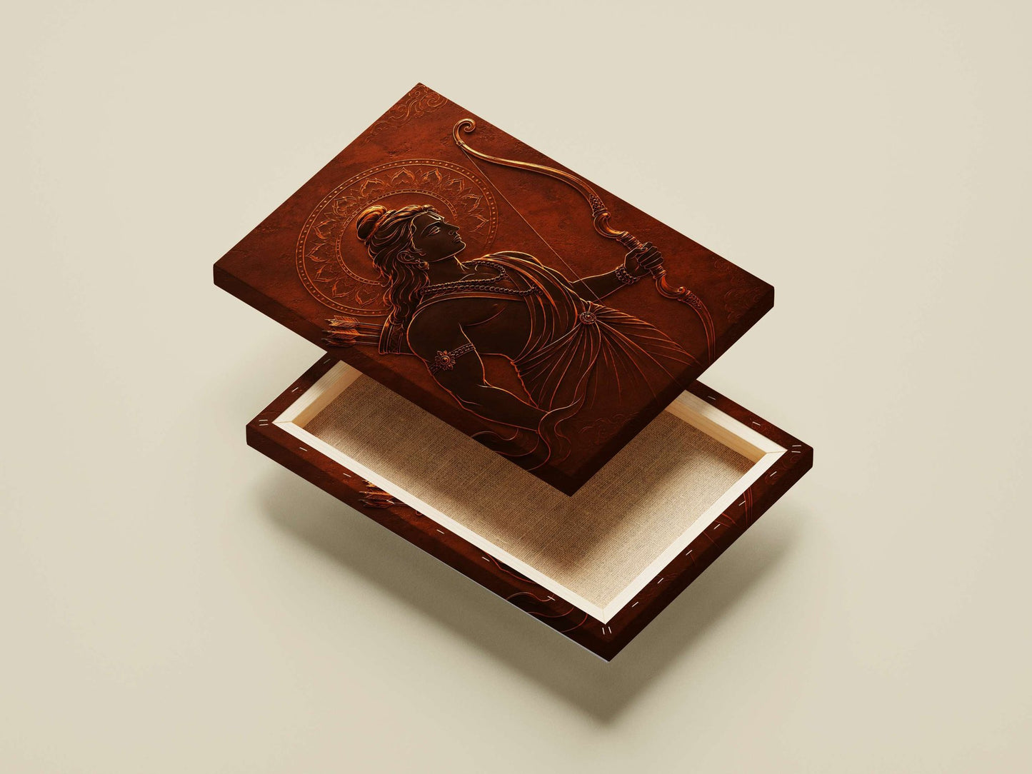 Lord Rama (a prominent deity in Hindu mythology) Main Subject: Lord Rama (a prominent deity in Hindu mythology) Canvas wall