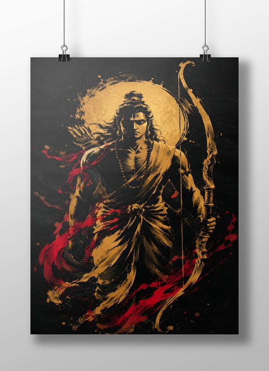 Hindu deity Shiva Main Subject: Hindu deity Shiva Matte BoizzBoard rigid print — Sanatan wall art India | PosterBoizz