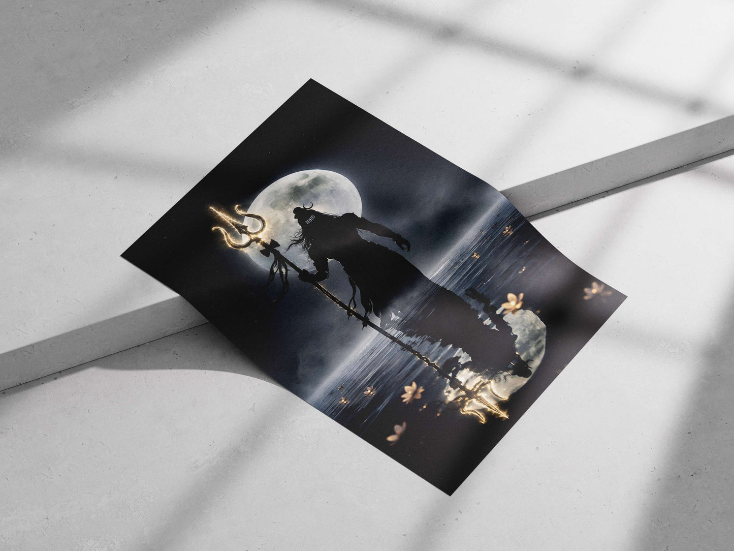 Lord Shiva (Hindu deity) Main Subject: Lord Shiva (Hindu deity) Matte poster print — Sanatan wall art India | PosterBoizz