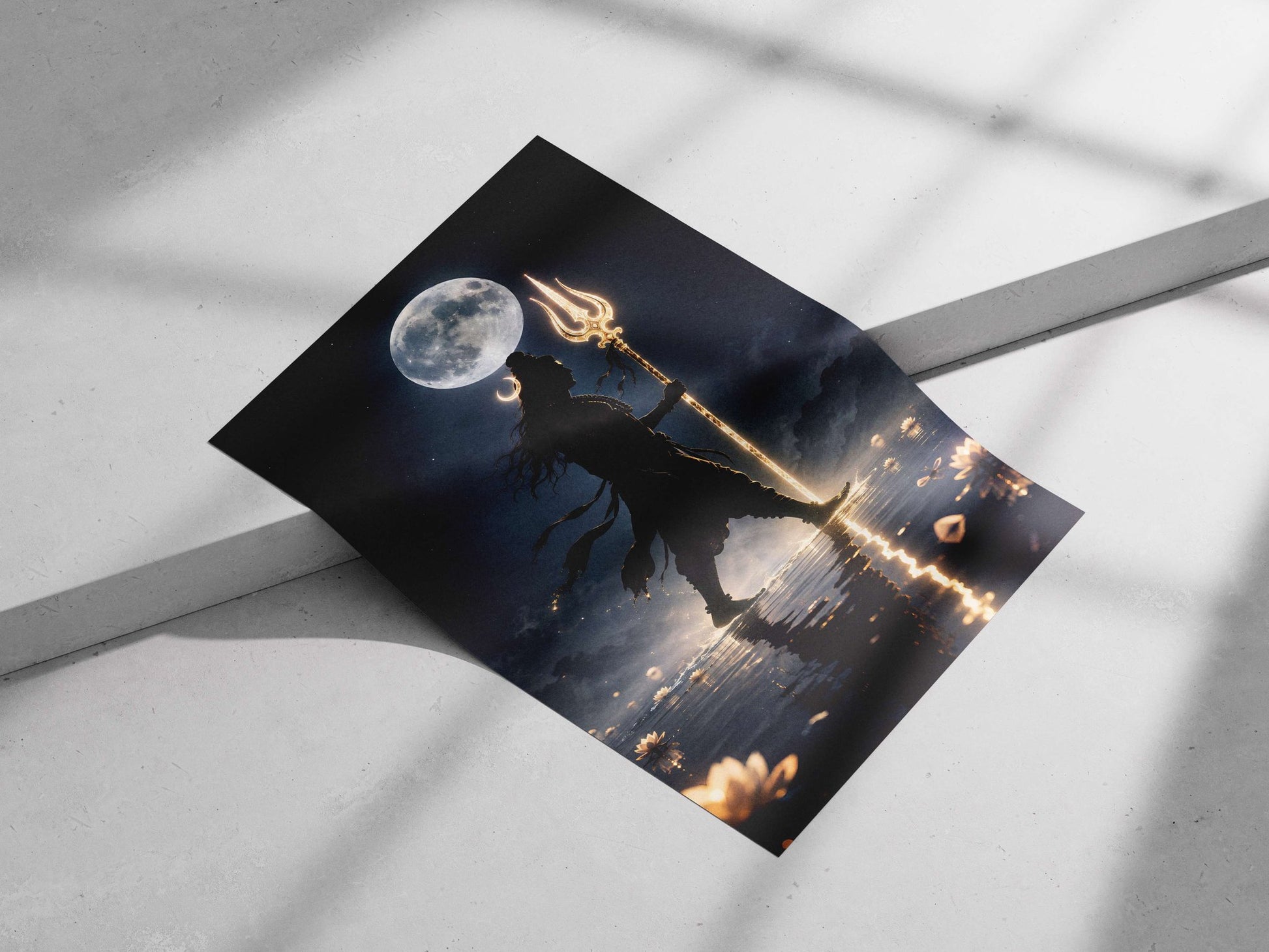Shiva (Hindu deity) Main Subject: Shiva (Hindu deity) Matte poster print — Sanatan wall art India | PosterBoizz