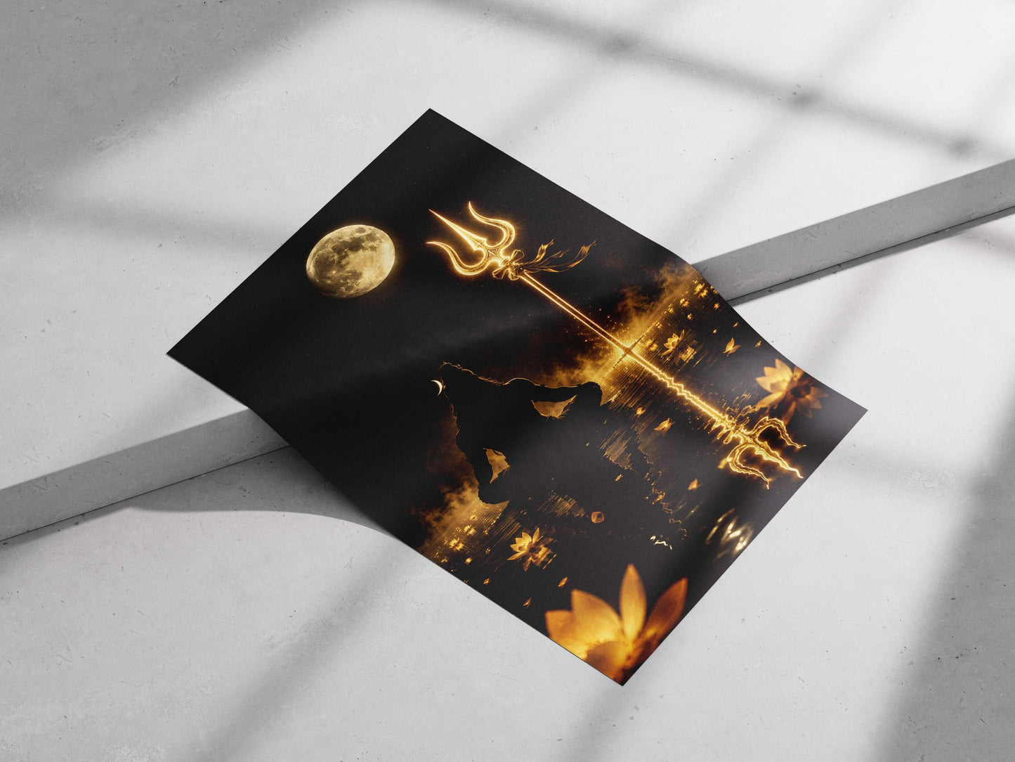 Lord Shiva (Hindu deity) Main Subject: Lord Shiva (Hindu deity) Matte poster print — Sanatan wall art India | PosterBoizz