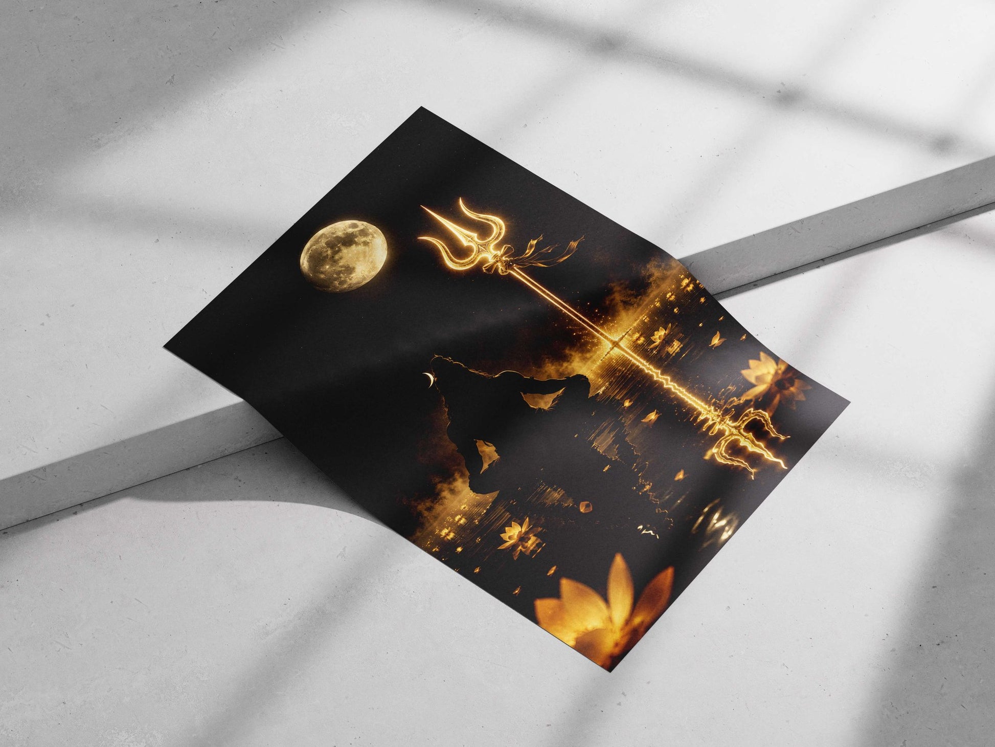 Lord Shiva (Hindu deity) Main Subject: Lord Shiva (Hindu deity) Matte poster print — Sanatan wall art India | PosterBoizz