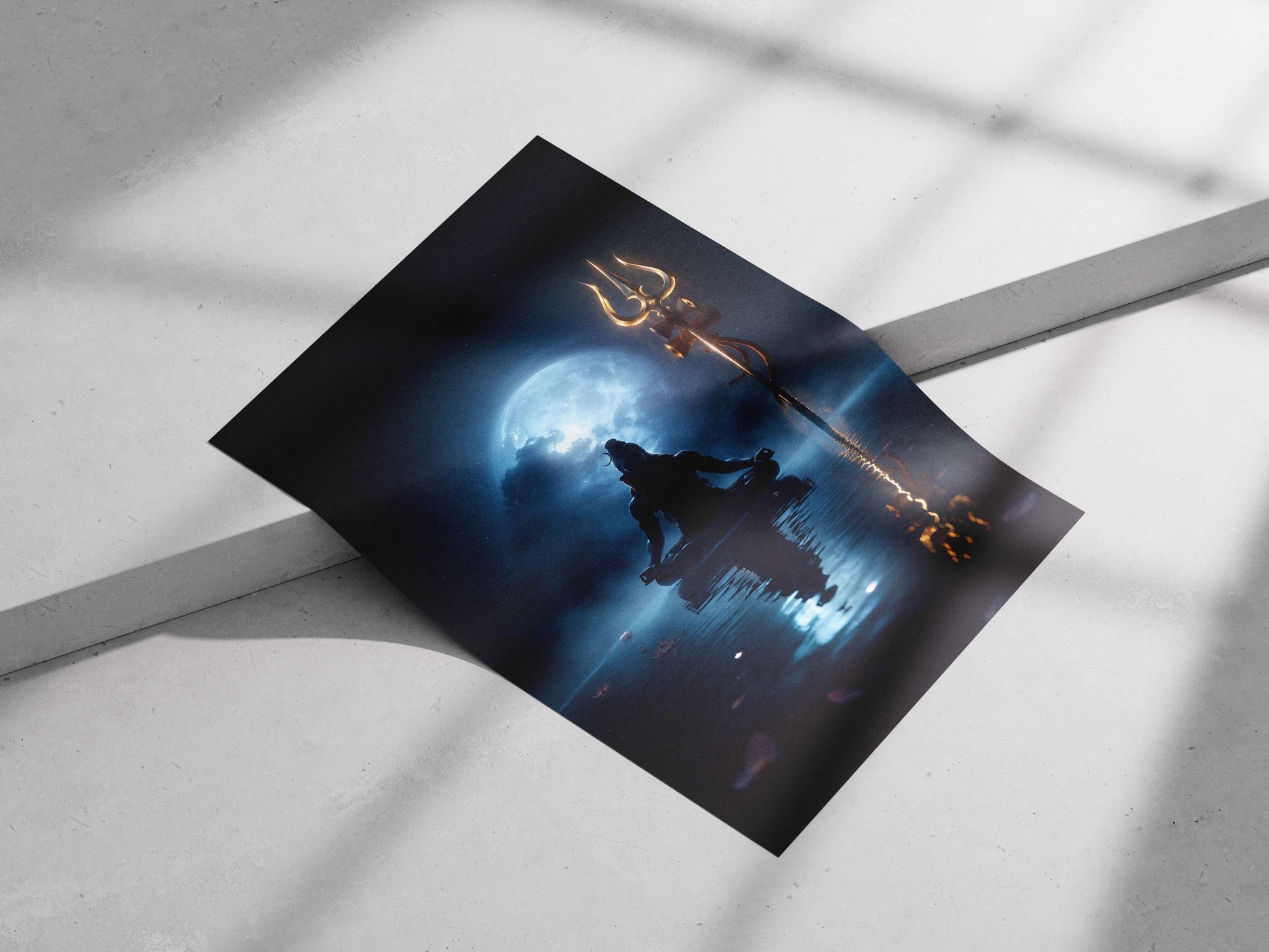 Lord Shiva (Hindu deity) Main Subject: Lord Shiva (Hindu deity) Matte poster print — Sanatan wall art India | PosterBoizz