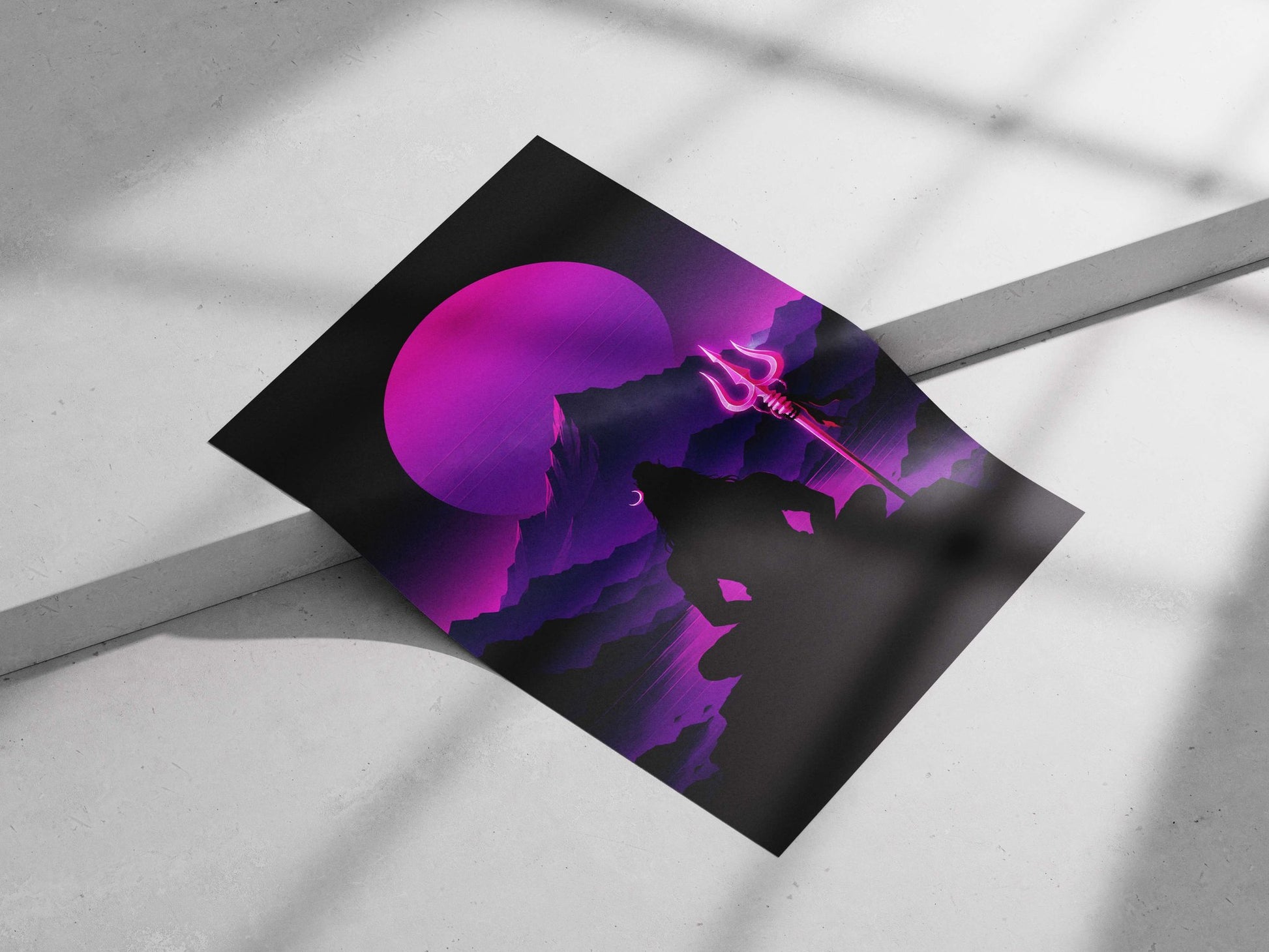 Lord Shiva (Hindu deity) Main Subject: Lord Shiva (Hindu deity) Matte poster print — Sanatan wall art India | PosterBoizz