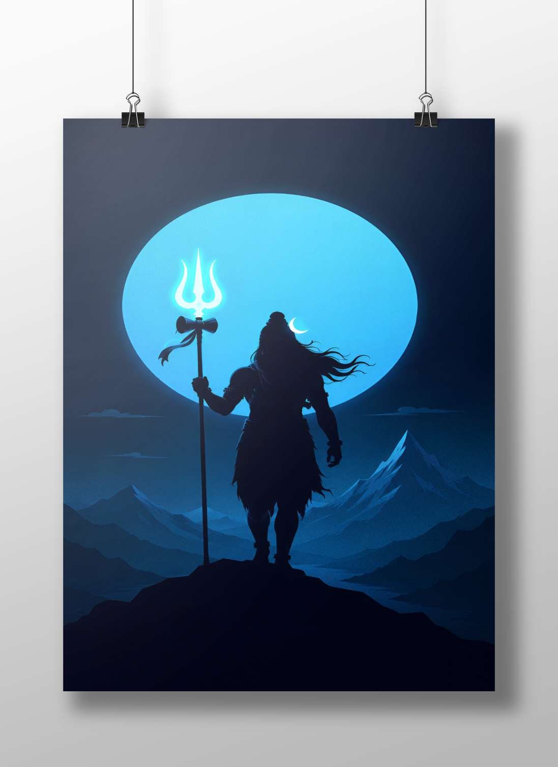 Lord Shiva Main Subject: Lord Shiva Matte BoizzBoard rigid print — Sanatan wall art India | PosterBoizz