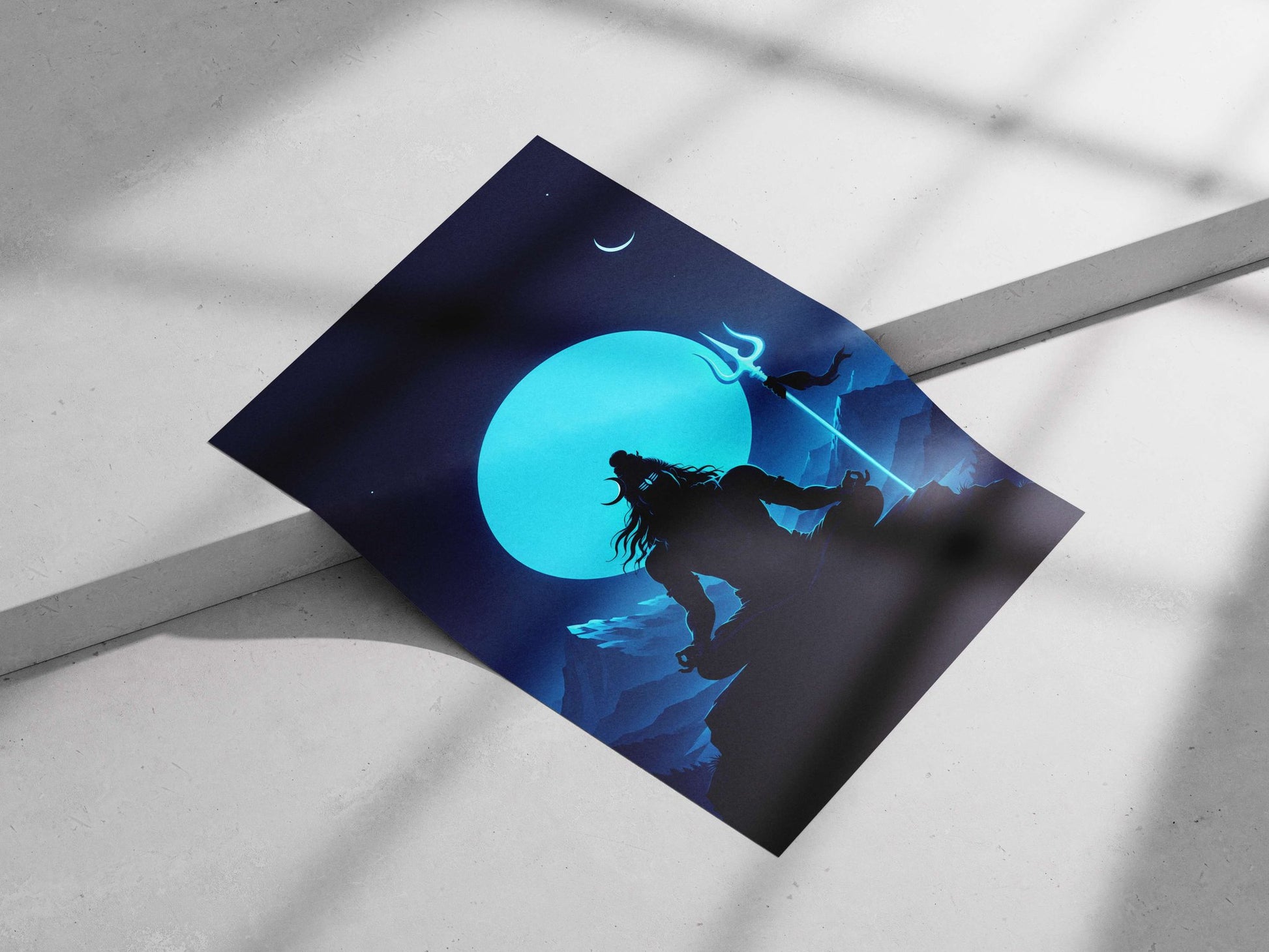 Lord Shiva Main Subject: Lord Shiva Matte poster print — Sanatan wall art India | PosterBoizz